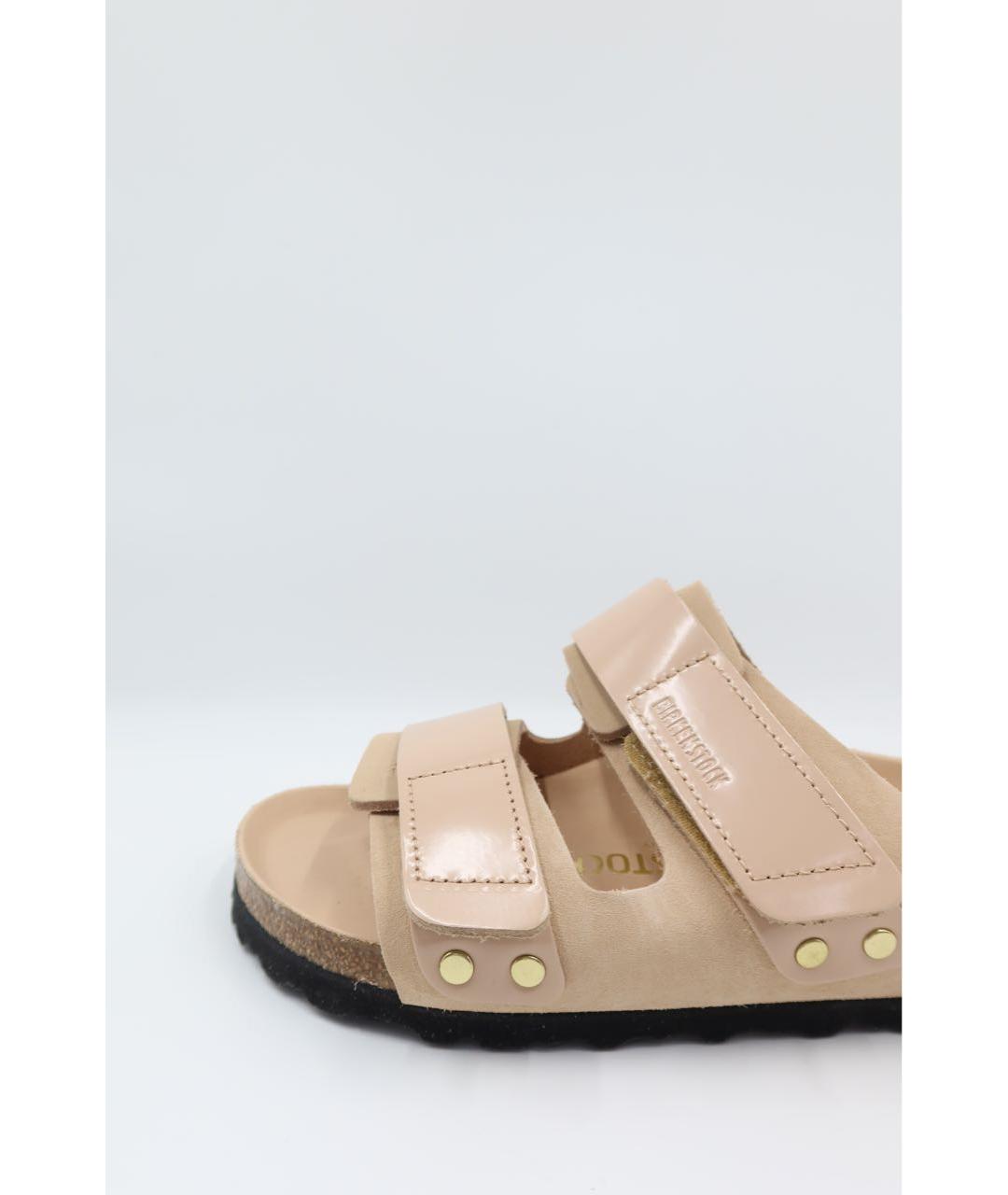BIRKENSTOCK Розовые сандалии из лакированной кожи, фото 2
