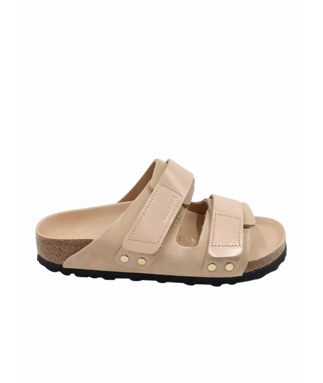 BIRKENSTOCK Розовые сандалии из лакированной кожи, фото 1