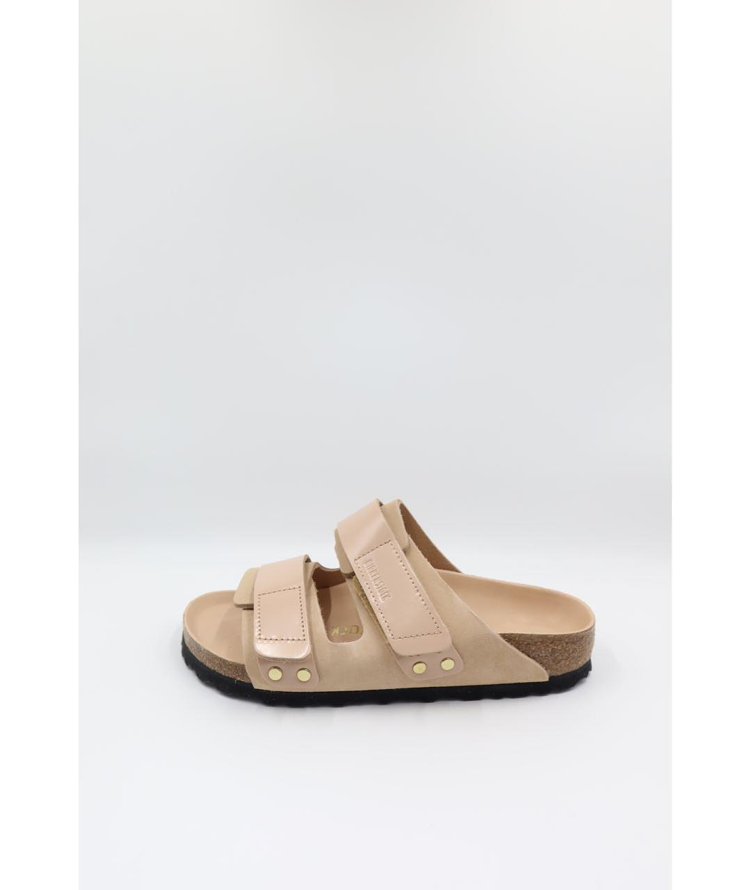 BIRKENSTOCK Розовые сандалии из лакированной кожи, фото 6