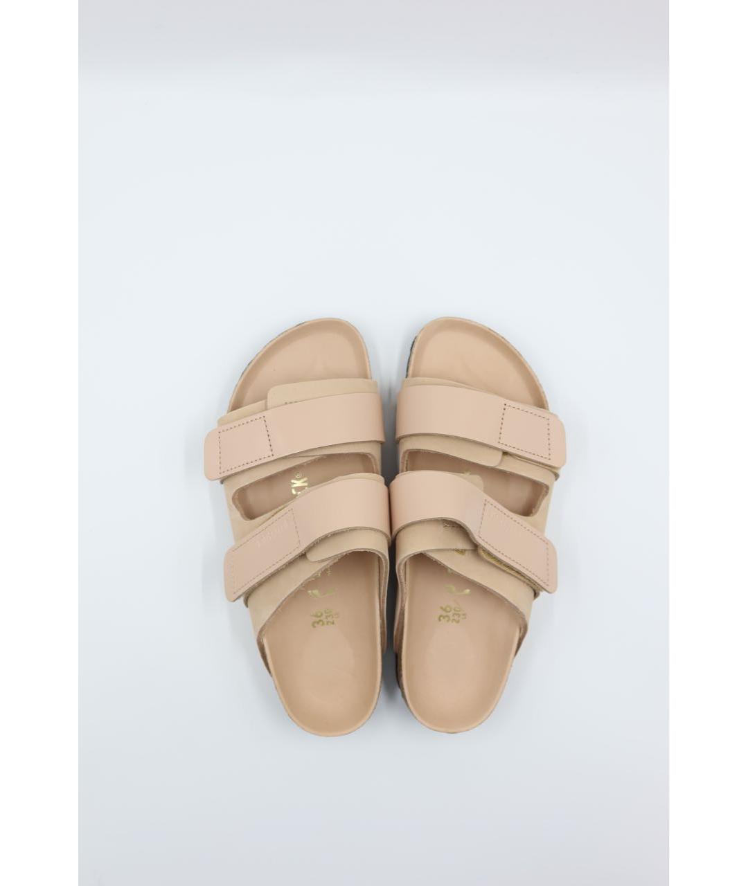 BIRKENSTOCK Розовые сандалии из лакированной кожи, фото 5