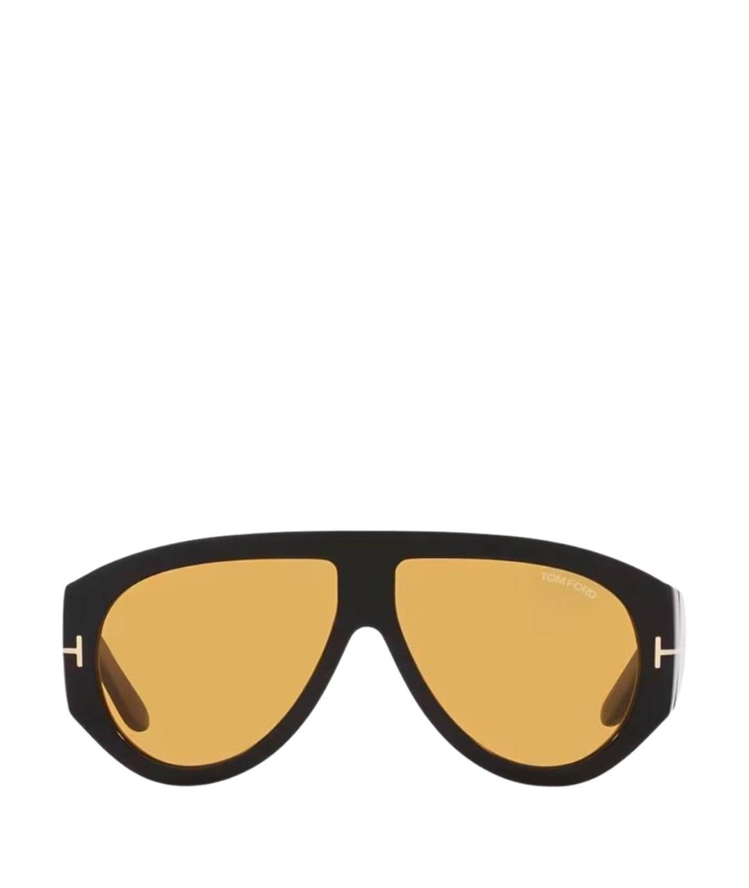 TOM FORD Желтые пластиковые солнцезащитные очки, фото 1