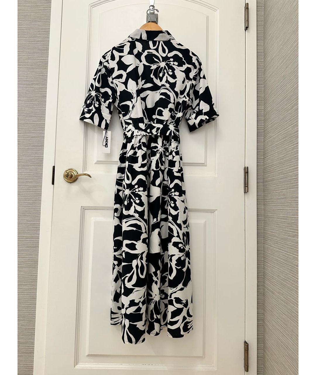 DKNY Мульти хлопковое повседневное платье, фото 8