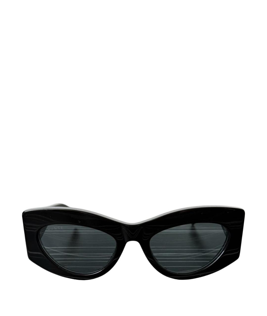 GUCCI Черные пластиковые солнцезащитные очки, фото 1