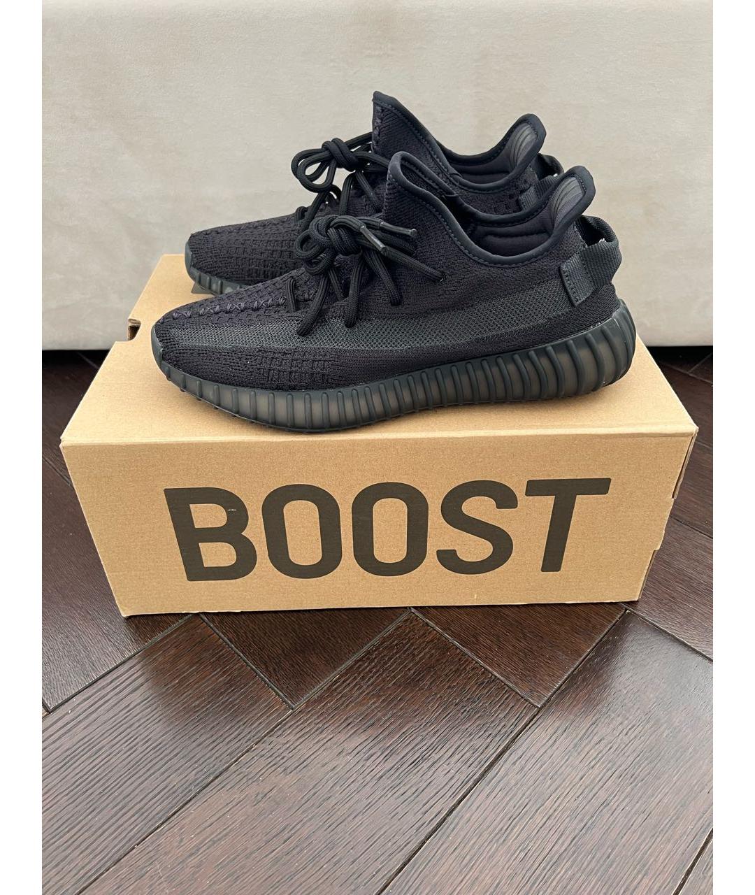 ADIDAS YEEZY Черные низкие кроссовки / кеды, фото 2