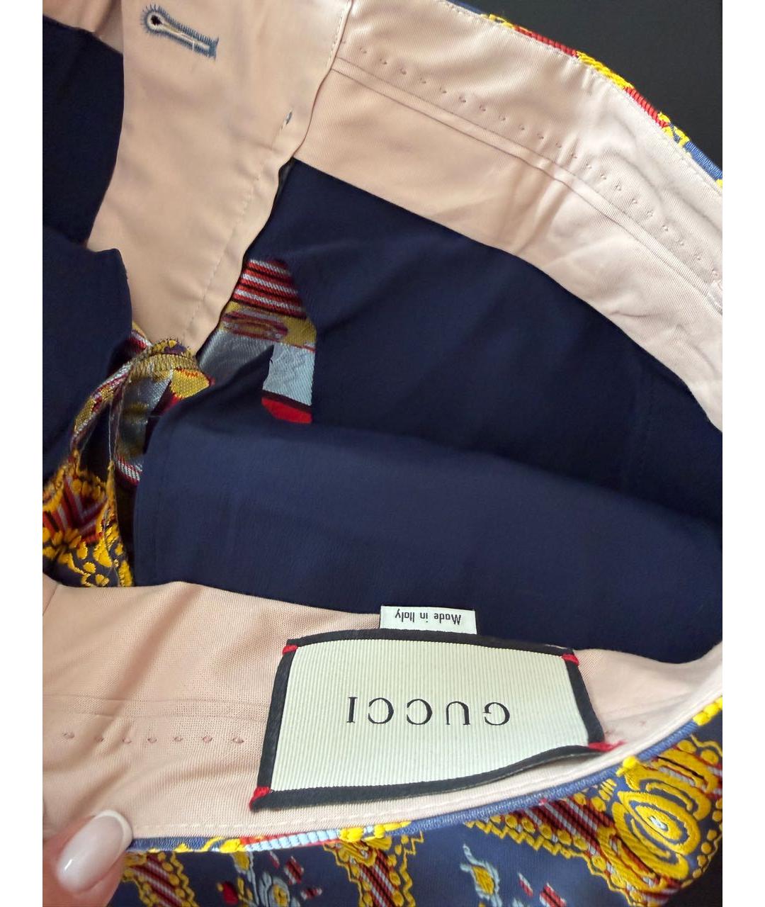 GUCCI Мульти брюки широкие, фото 7
