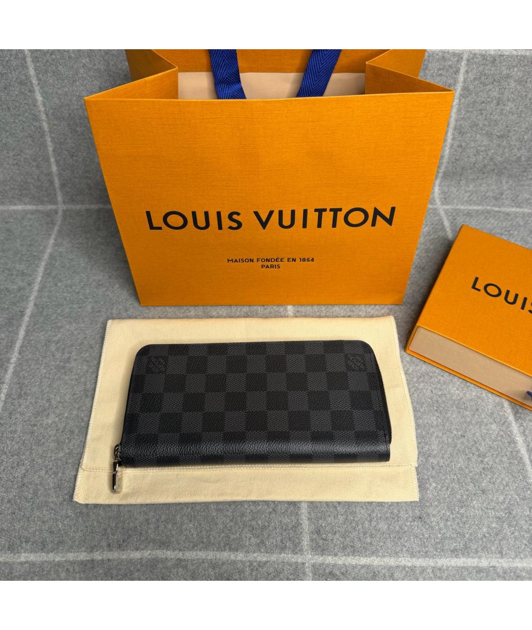 LOUIS VUITTON Черный кошелек, фото 3