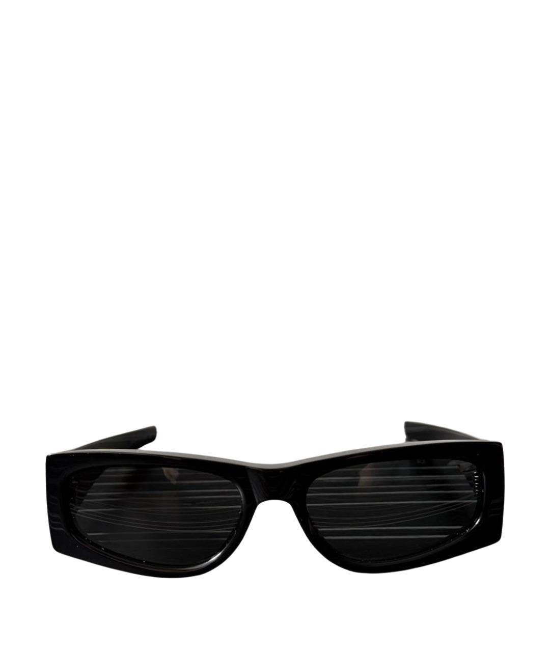 SAINT LAURENT Черные пластиковые солнцезащитные очки, фото 1