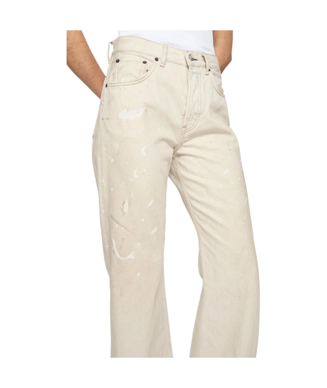 ACNE STUDIOS Белые прямые джинсы, фото 8