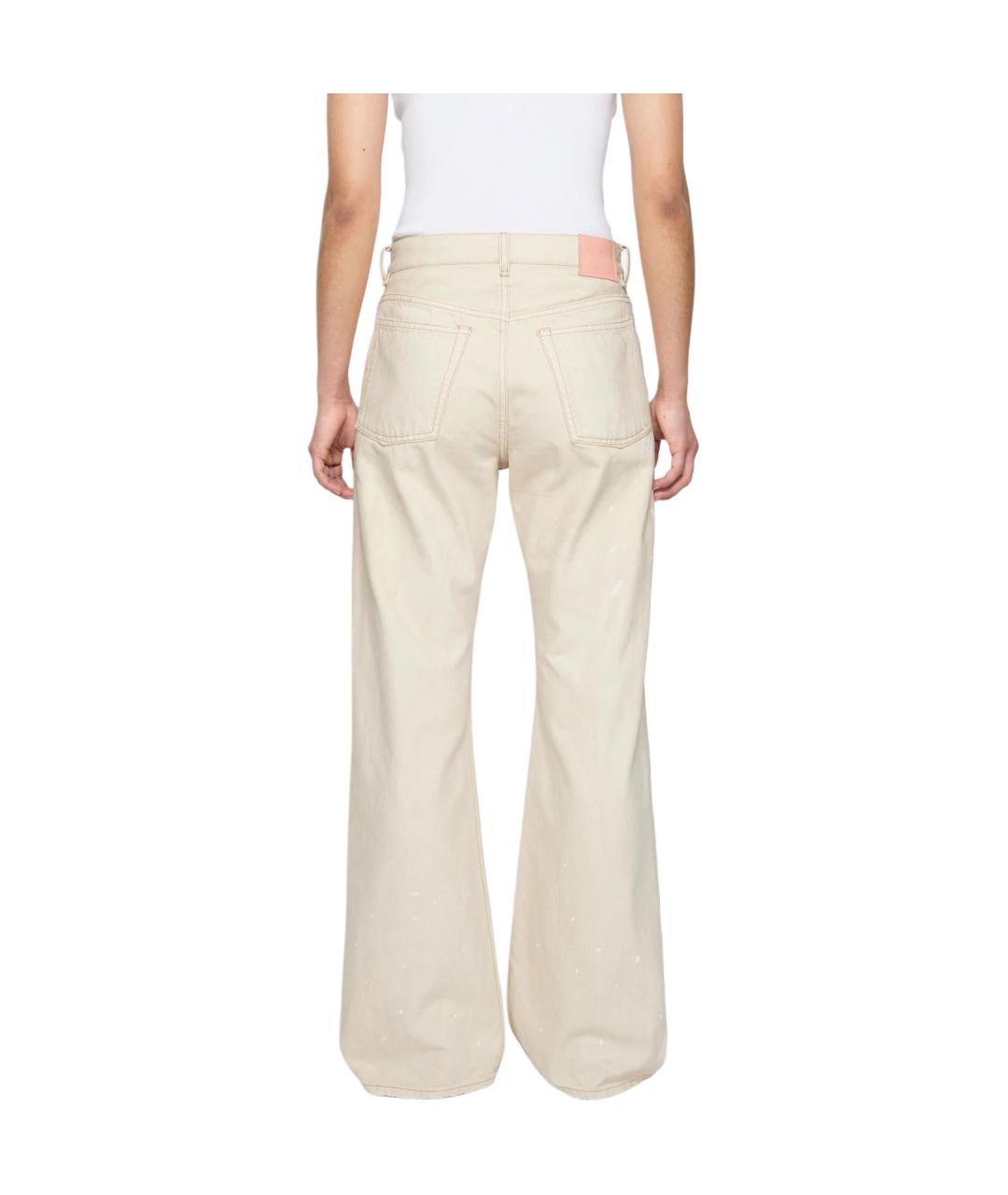 ACNE STUDIOS Белые прямые джинсы, фото 4