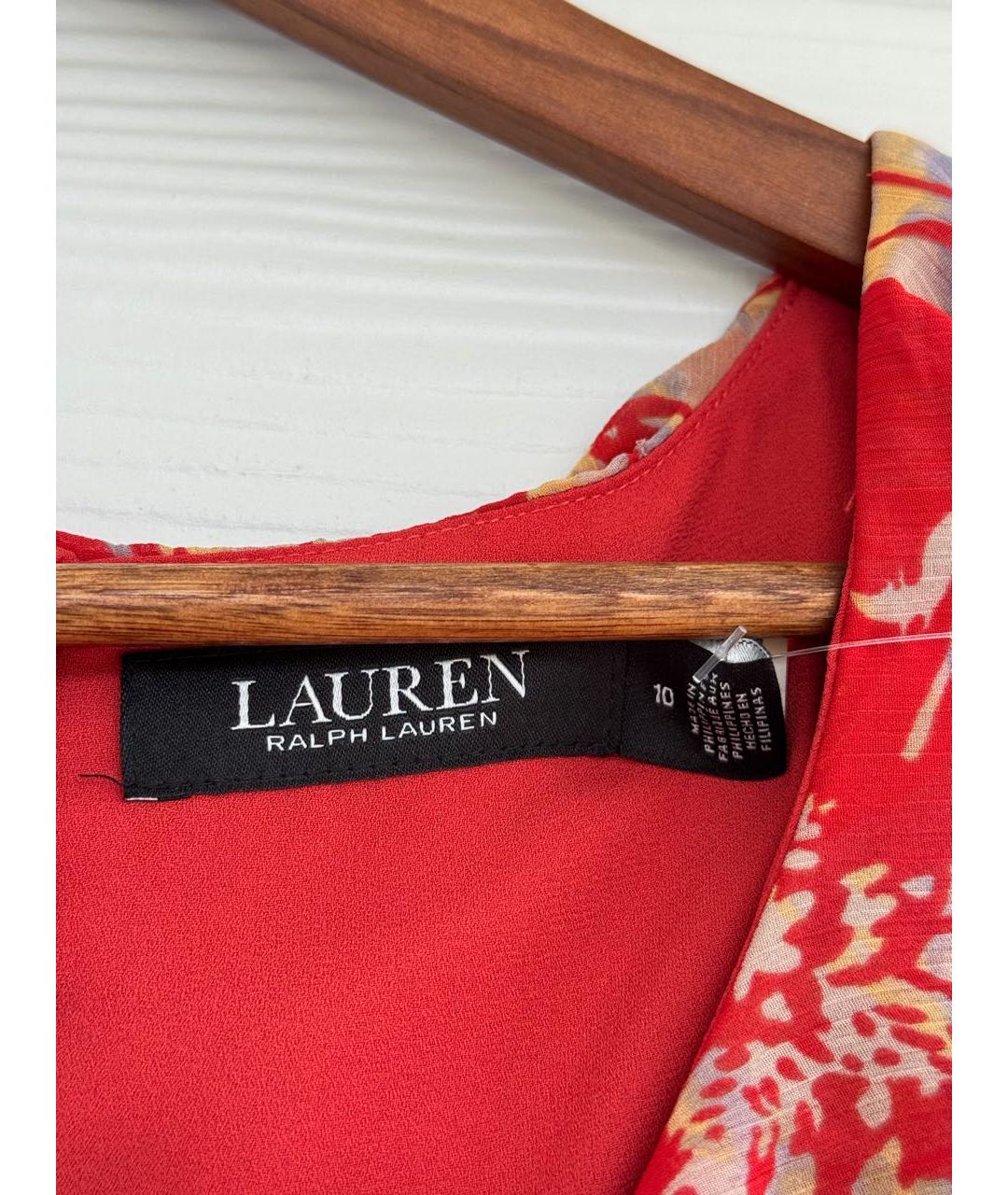 RALPH LAUREN Мульти полиэстеровое повседневное платье, фото 6