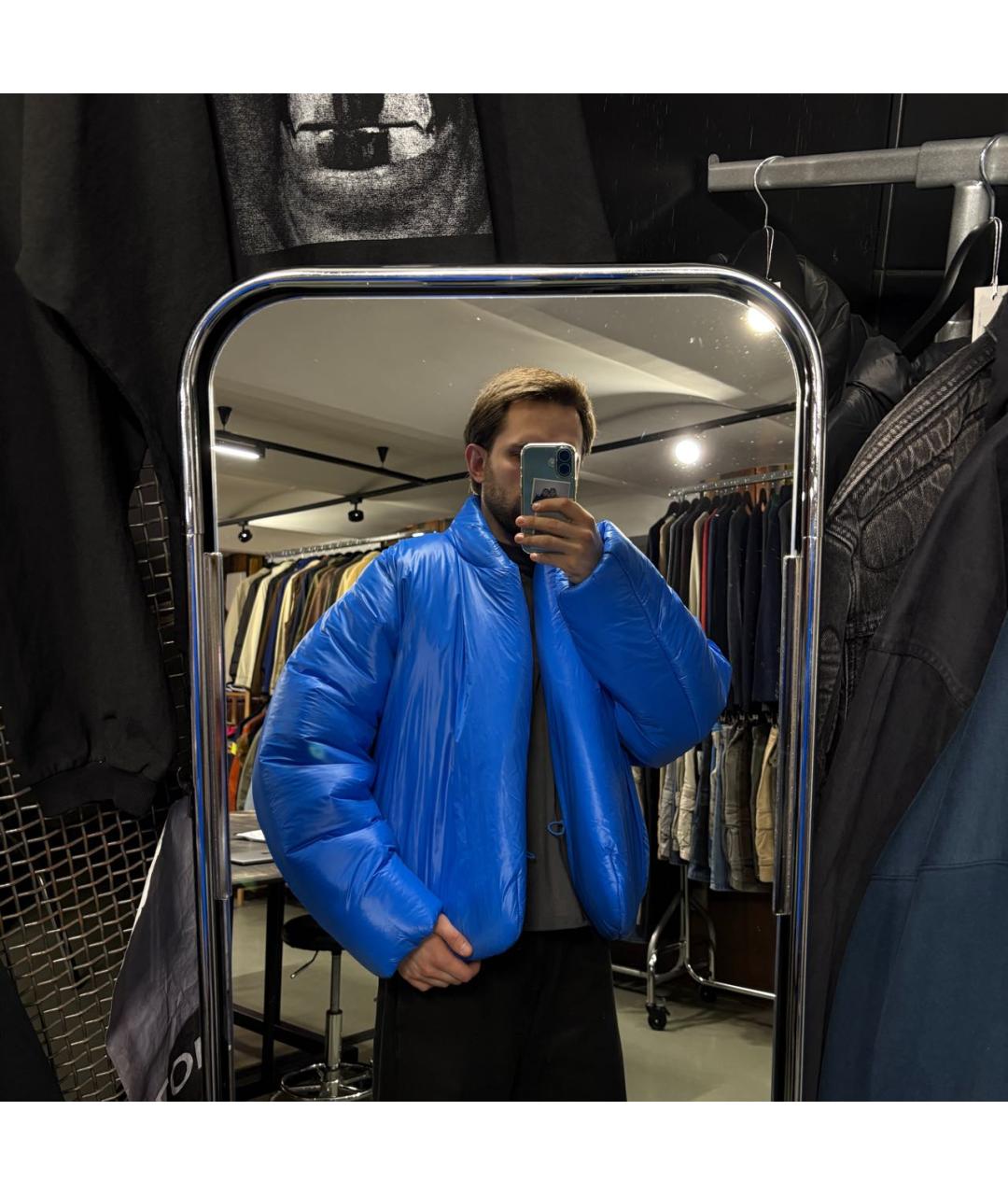 YEEZY Синяя синтетическая куртка, фото 8