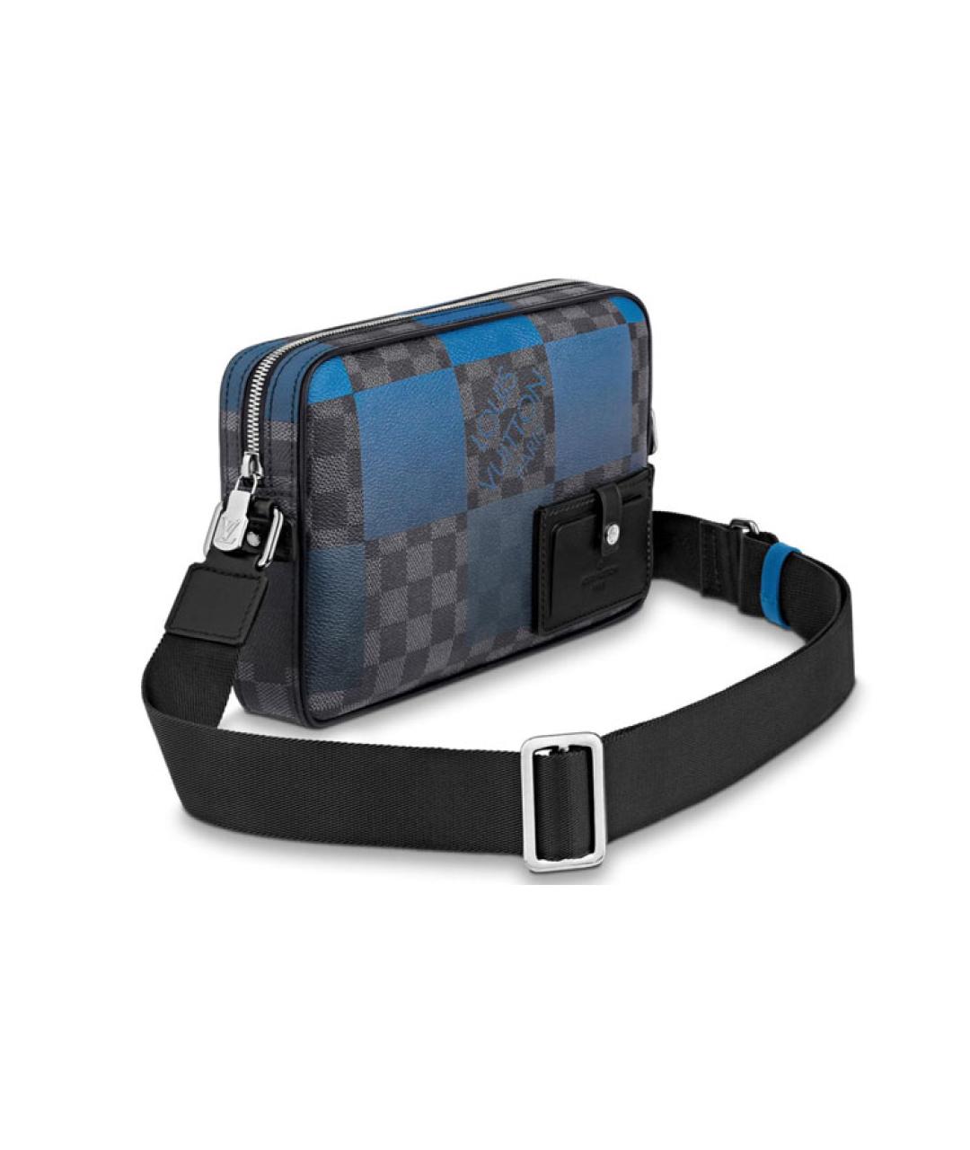 LOUIS VUITTON Синяя сумка на плечо, фото 2