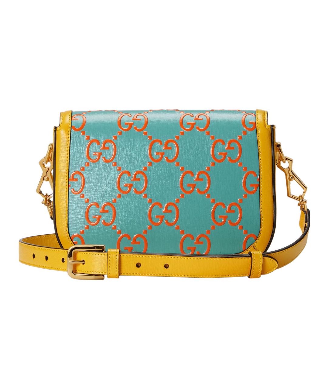 GUCCI Голубая сумка через плечо, фото 3
