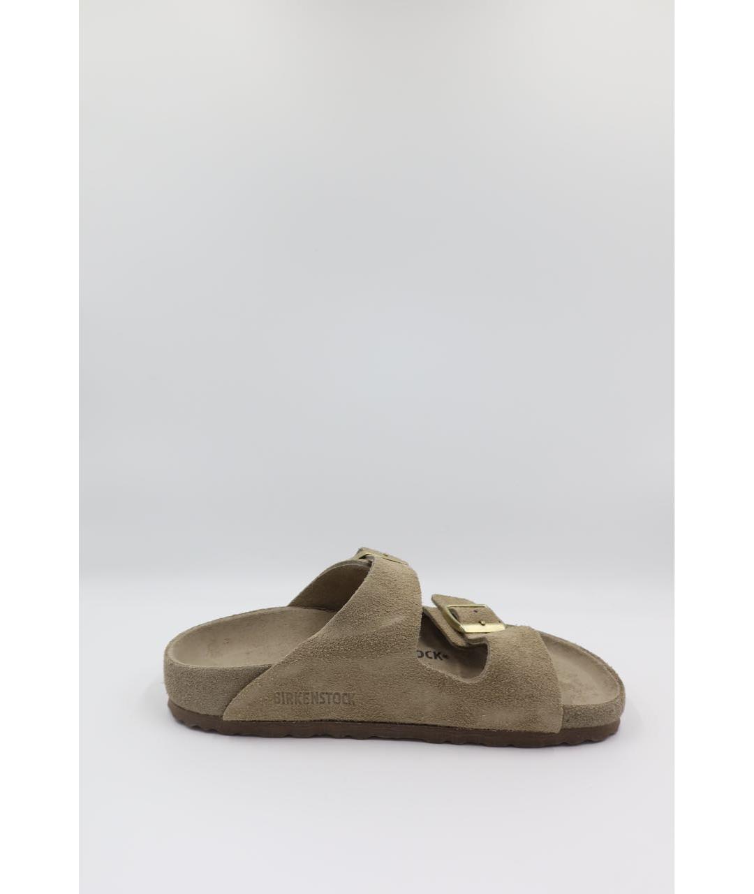BIRKENSTOCK Бежевые замшевые сандалии, фото 3