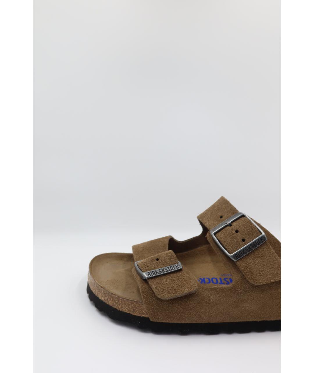 BIRKENSTOCK Коричневые замшевые сандалии, фото 2
