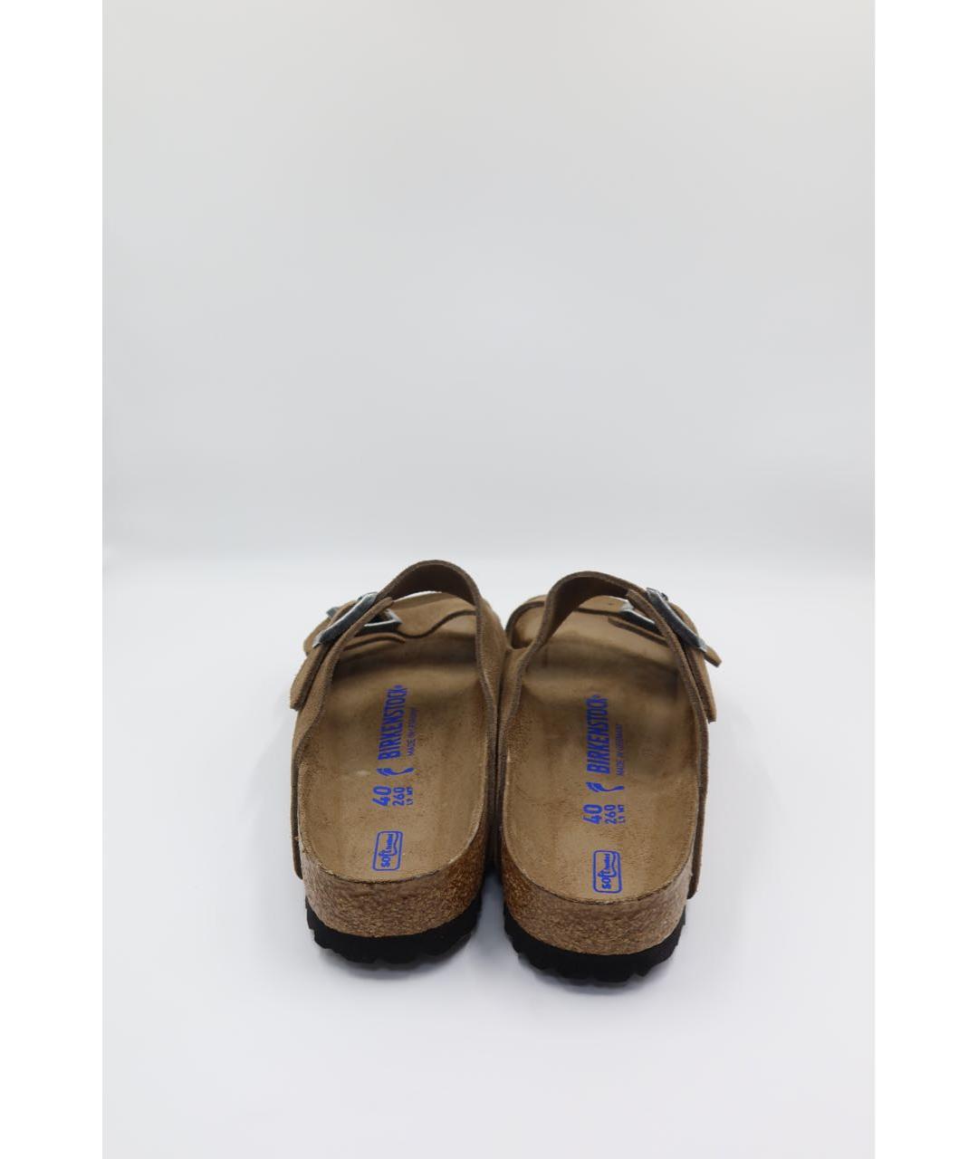 BIRKENSTOCK Коричневые замшевые сандалии, фото 4