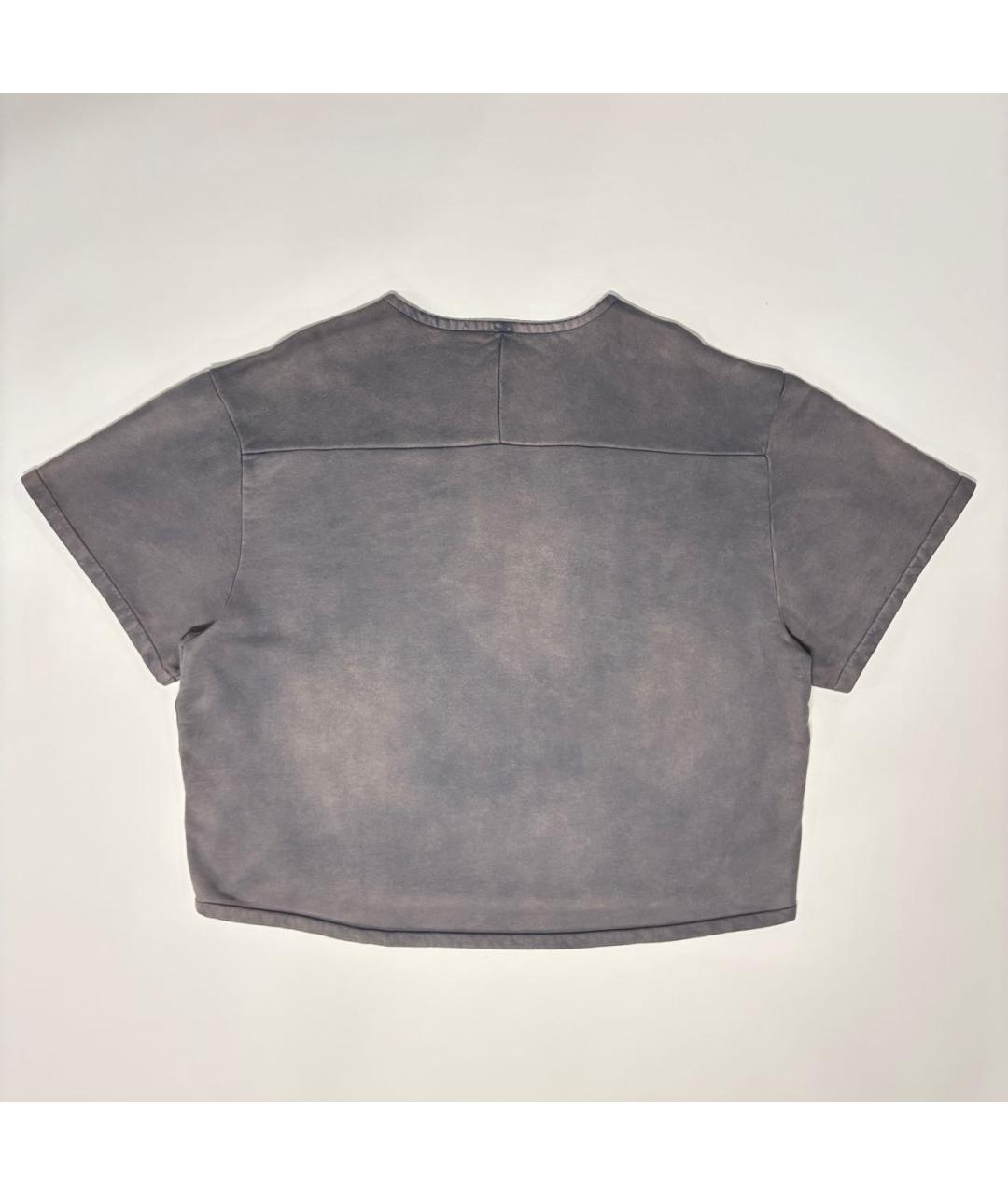 YEEZY Серая хлопковая футболка, фото 4
