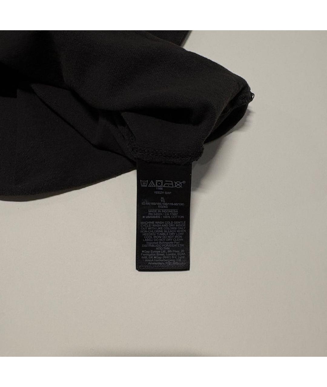 YEEZY Черная хлопковая майка, фото 6