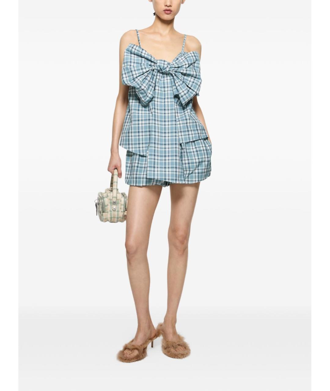 ACNE STUDIOS Голубые шорты, фото 5