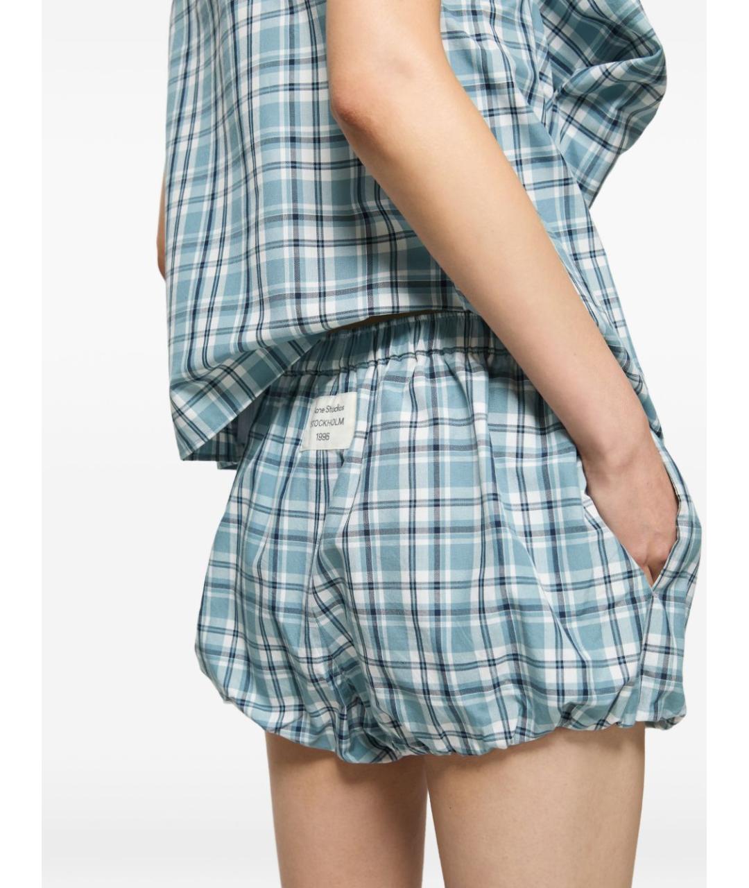 ACNE STUDIOS Голубые шорты, фото 4