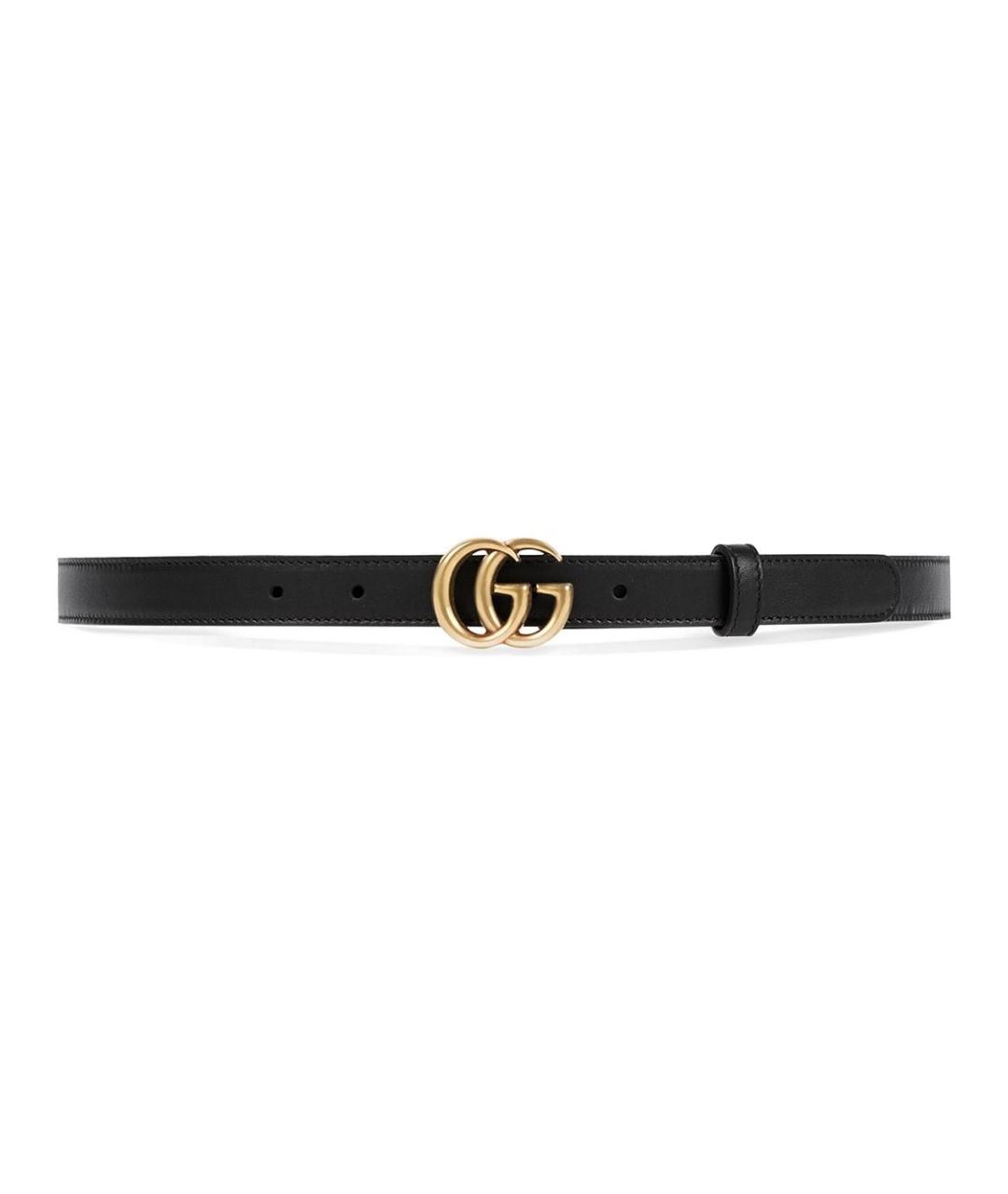 GUCCI Черный кожаный ремень, фото 3