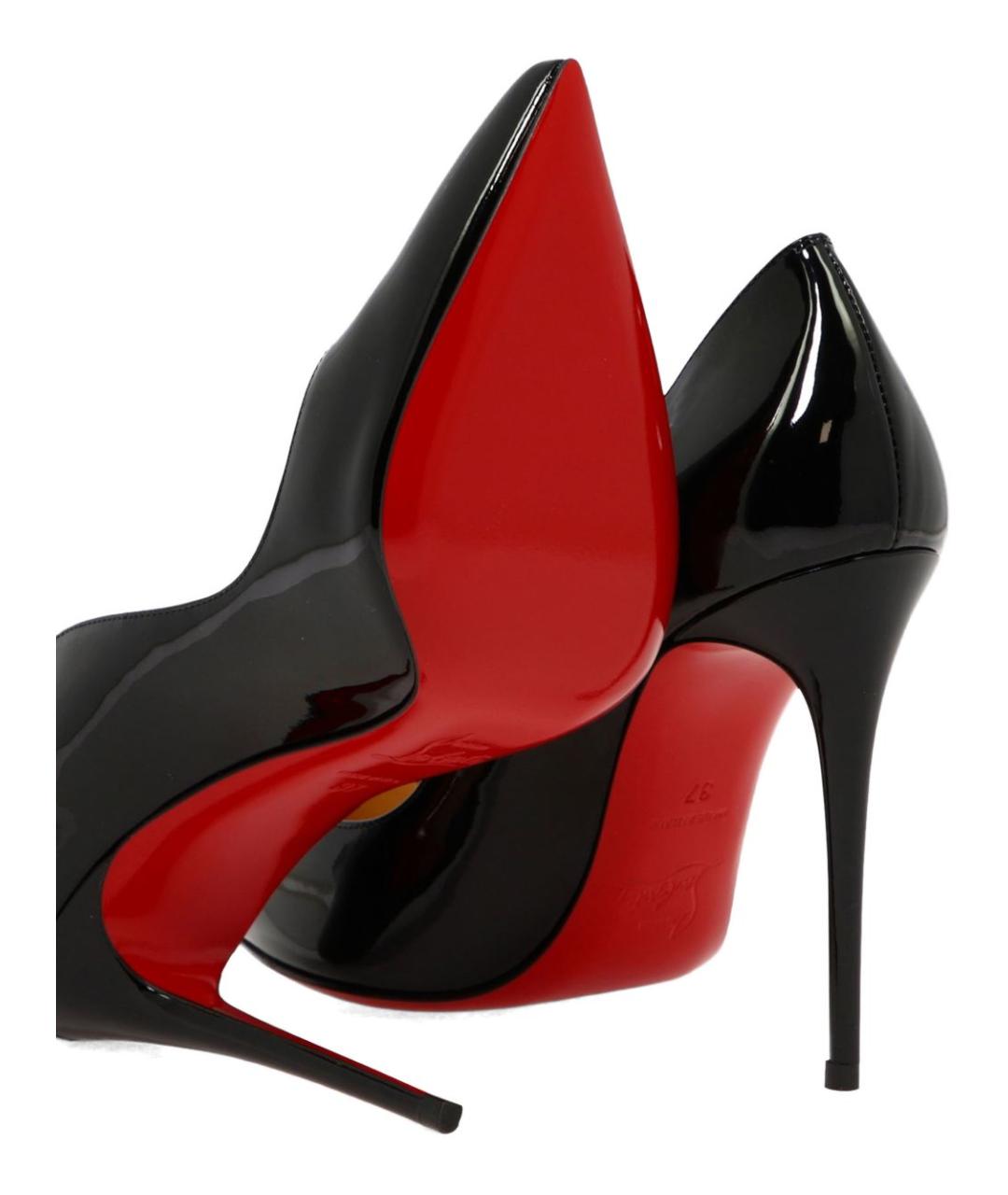 CHRISTIAN LOUBOUTIN Черные туфли из лакированной кожи, фото 3