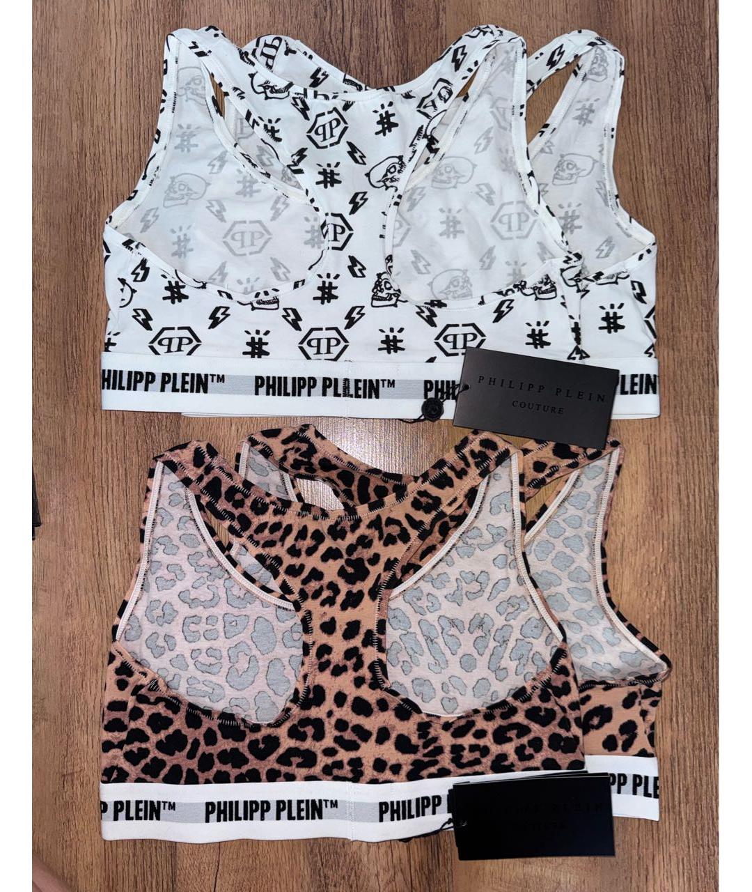 PHILIPP PLEIN Мульти хлопко-эластановая майка, фото 3