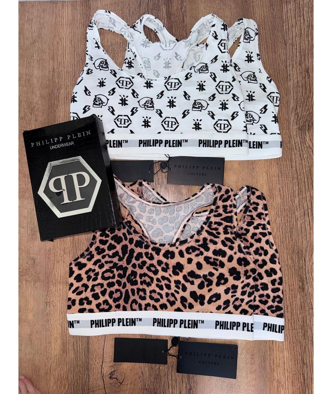 PHILIPP PLEIN Мульти хлопко-эластановая майка, фото 2
