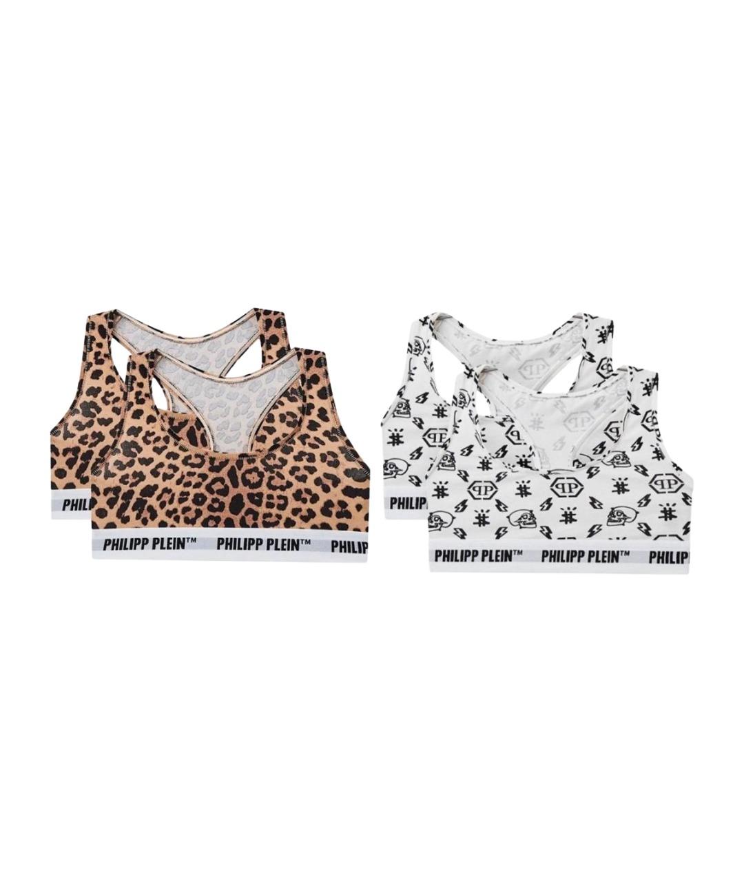 PHILIPP PLEIN Мульти хлопко-эластановая майка, фото 1