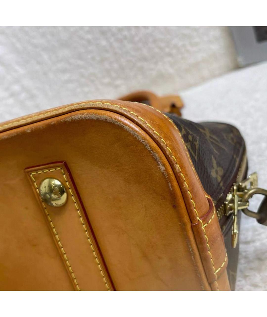 LOUIS VUITTON Коричневая сумка с короткими ручками, фото 7