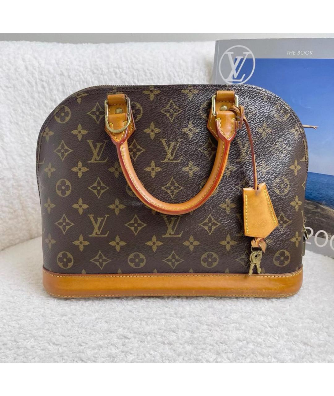 LOUIS VUITTON Коричневая сумка с короткими ручками, фото 9