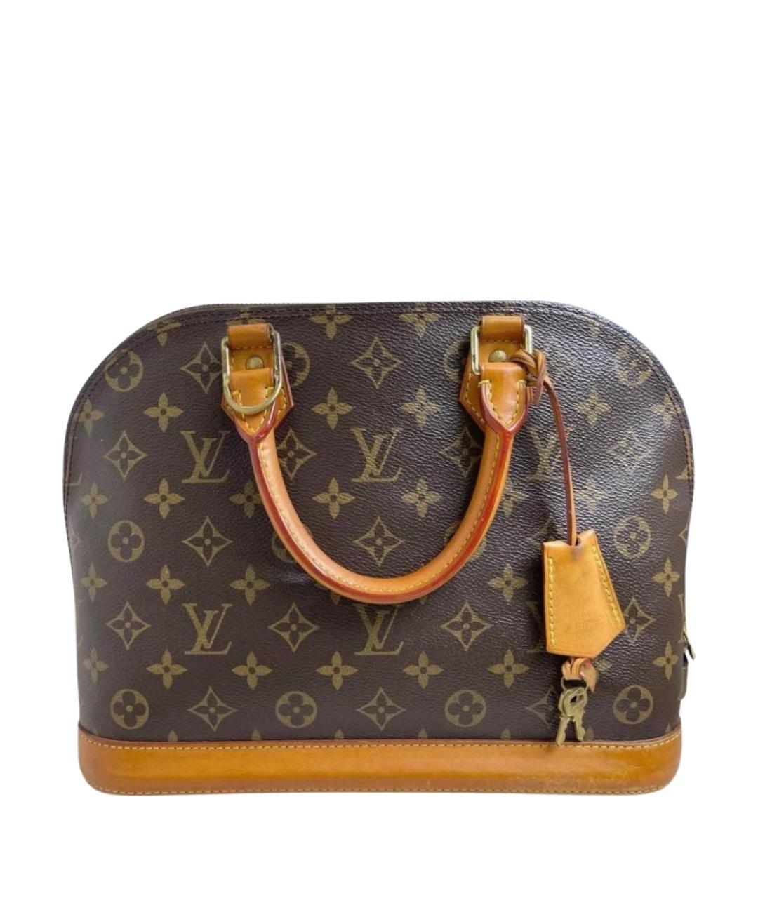 LOUIS VUITTON Коричневая сумка с короткими ручками, фото 1