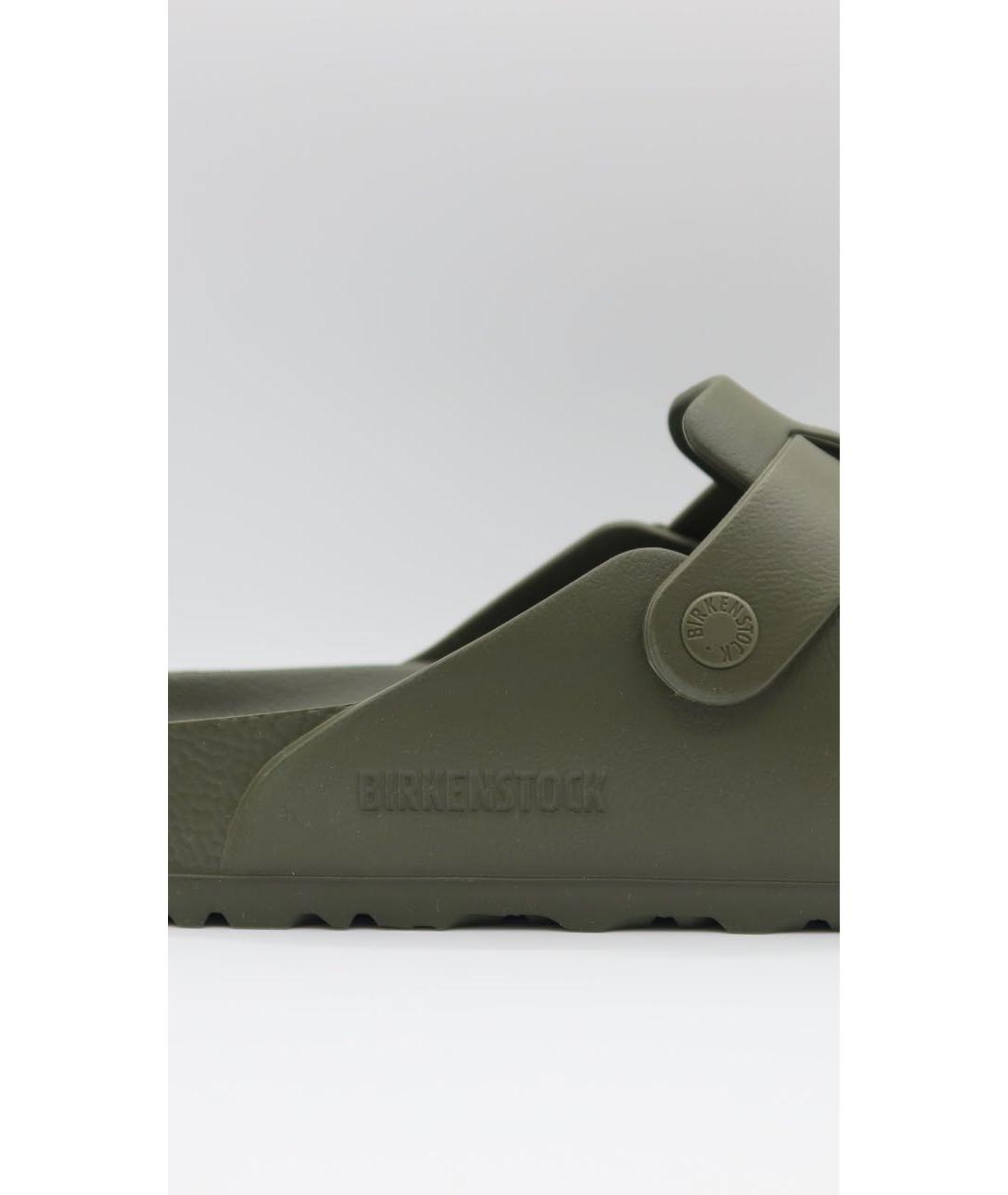 BIRKENSTOCK Зеленые резиновые сандалии, фото 3