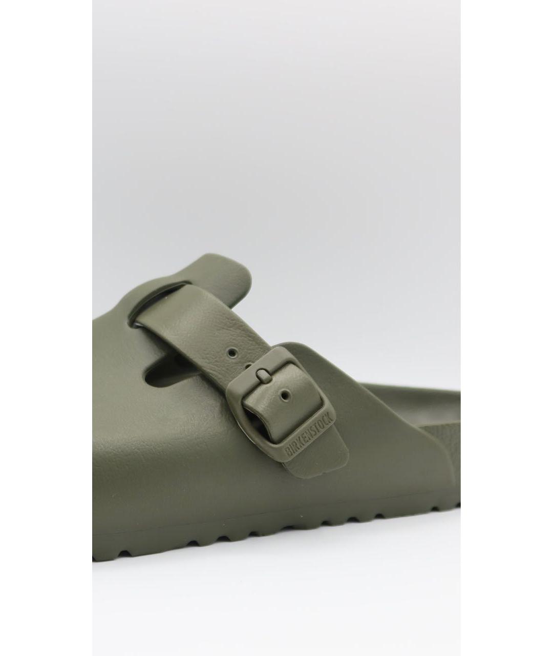 BIRKENSTOCK Зеленые резиновые сандалии, фото 2
