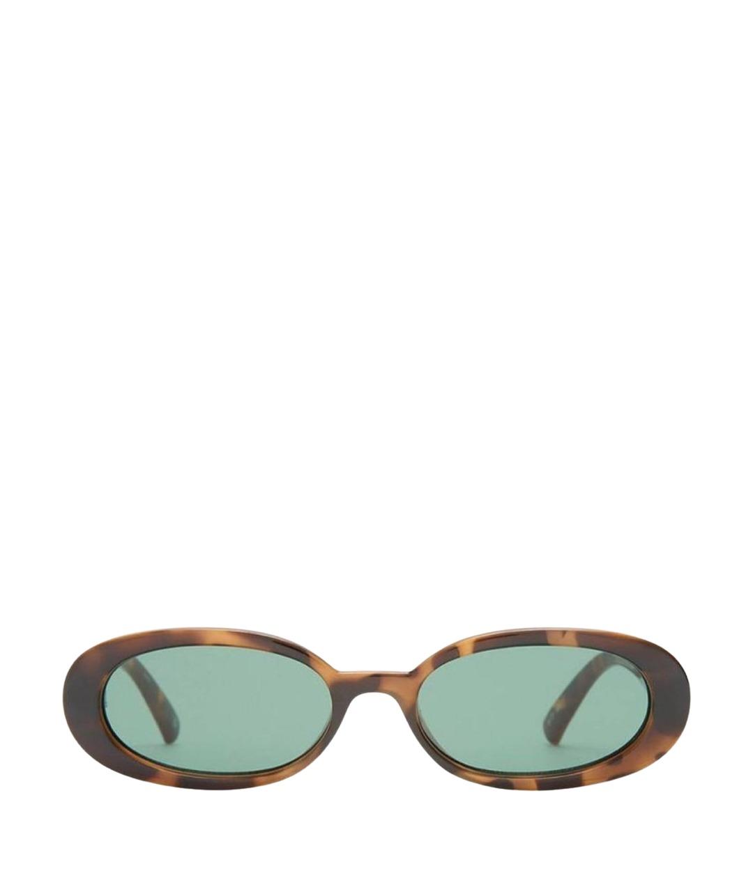 LE SPECS Коричневые пластиковые солнцезащитные очки, фото 1