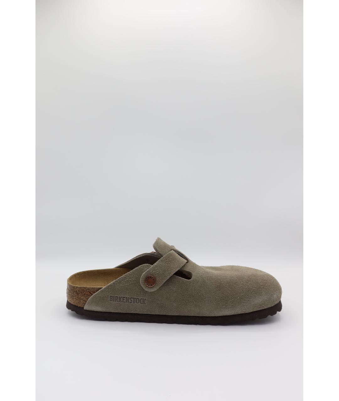 BIRKENSTOCK Бежевые замшевые сандалии, фото 3