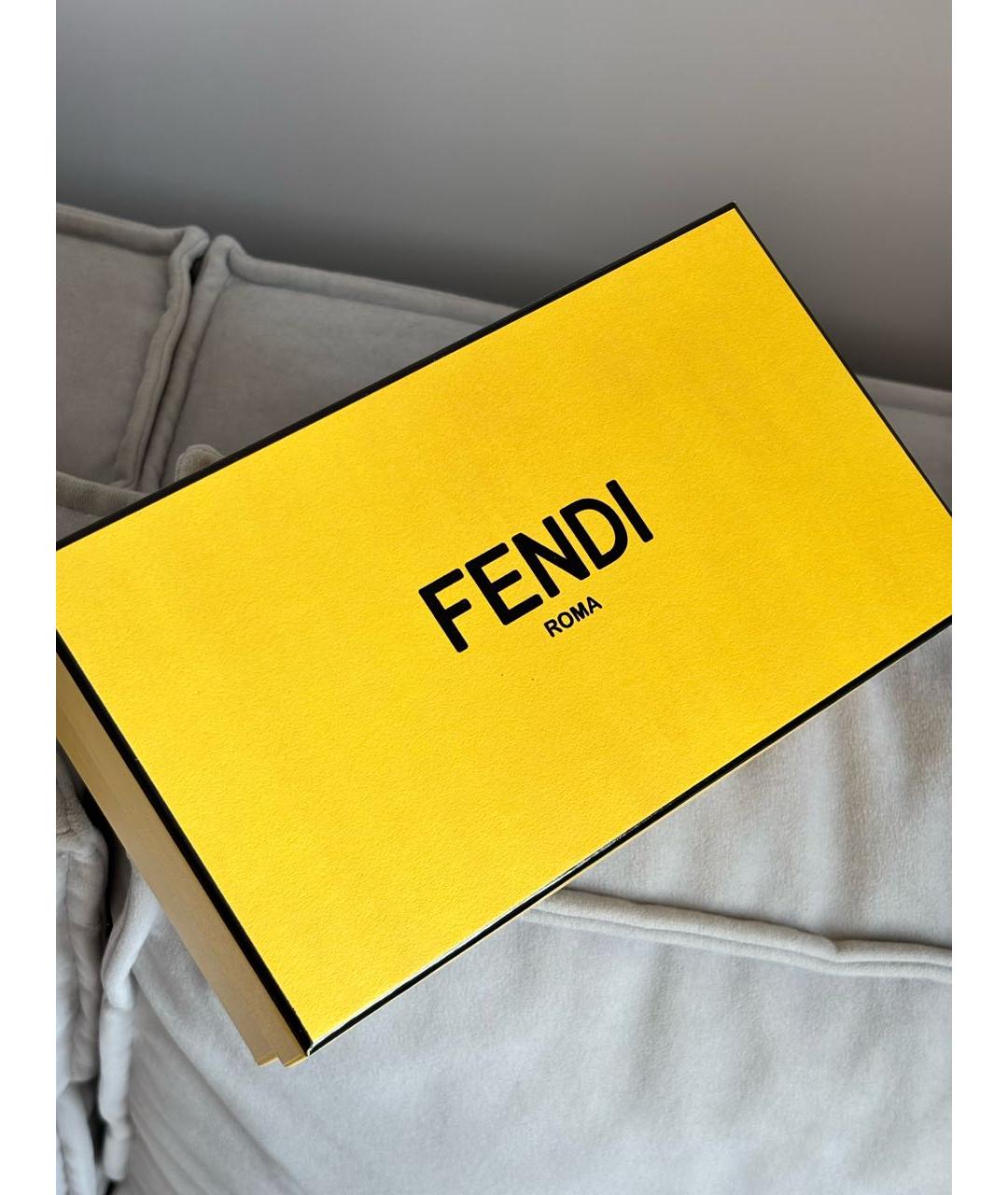 FENDI Темно-синие металлические солнцезащитные очки, фото 7