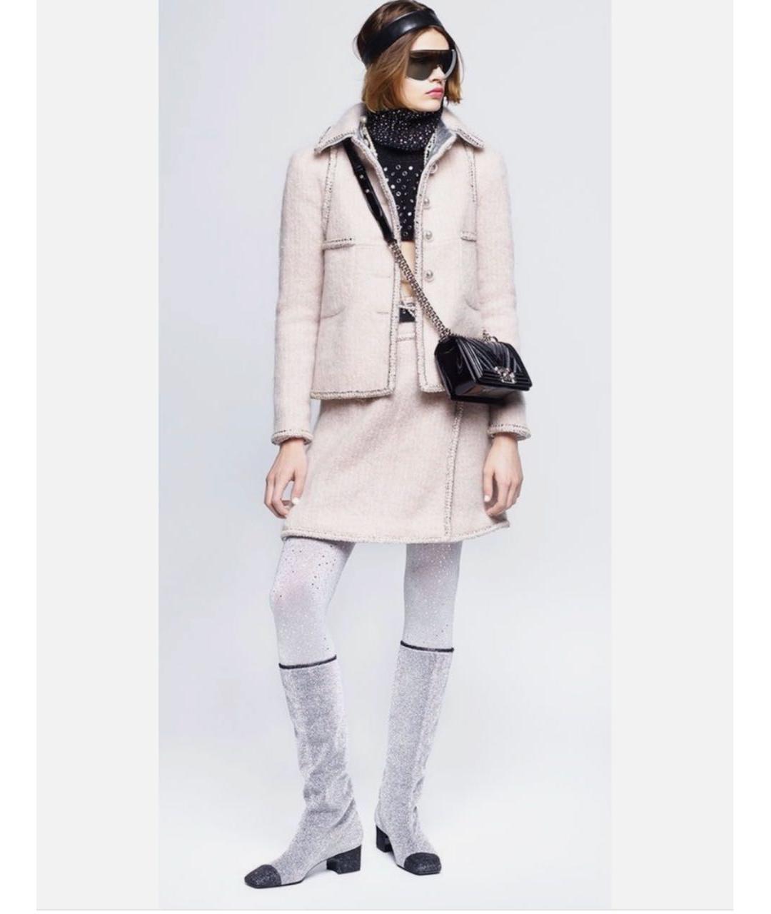CHANEL Розовая юбка мини, фото 4