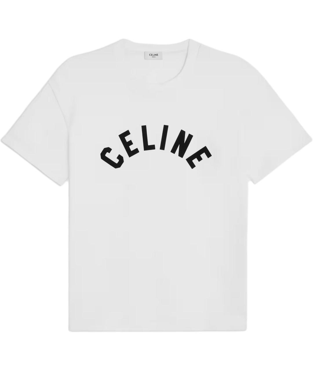 CELINE Белая футболка, фото 1