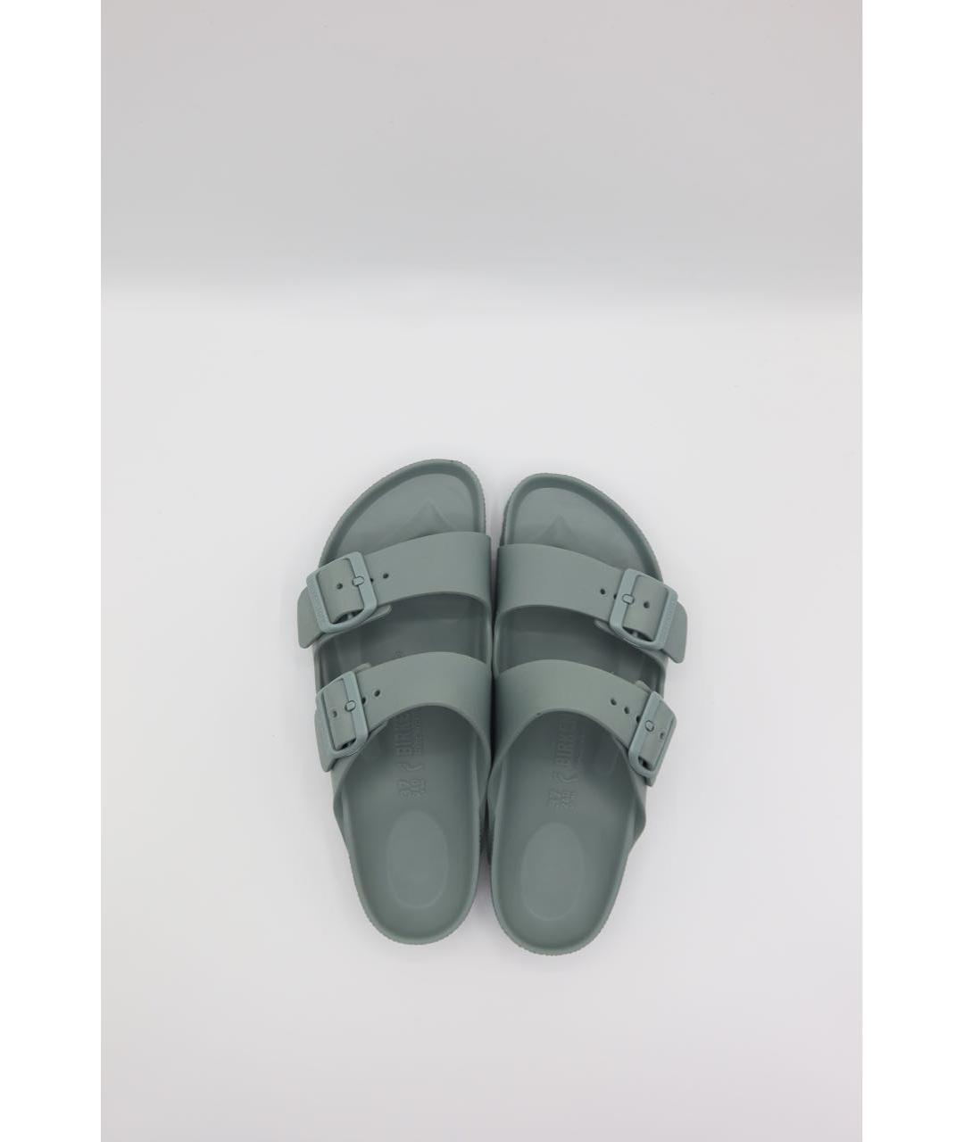 BIRKENSTOCK Бирюзовые резиновые сандалии, фото 5