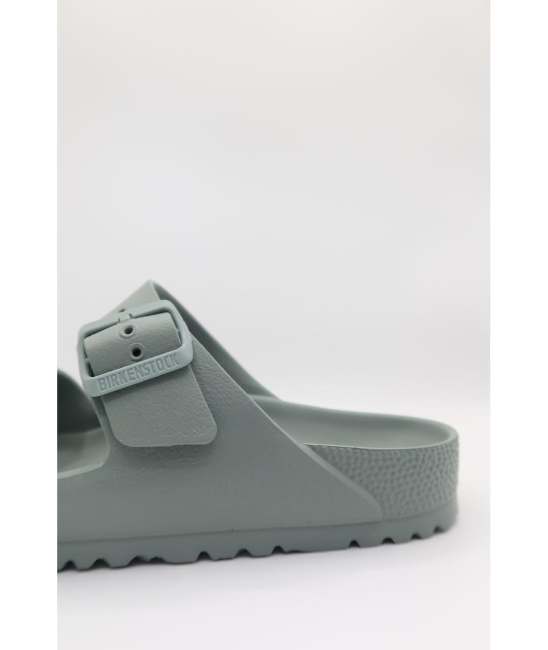 BIRKENSTOCK Бирюзовые резиновые сандалии, фото 2