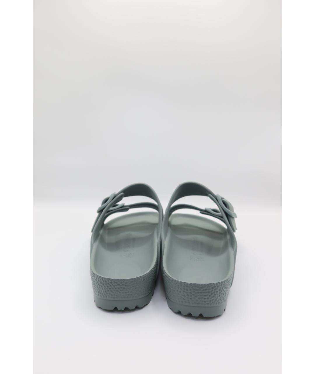BIRKENSTOCK Бирюзовые резиновые сандалии, фото 4