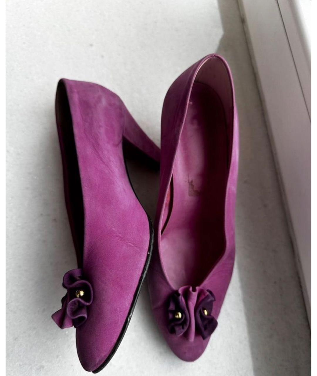 EMILIO PUCCI Розовые замшевые туфли, фото 2
