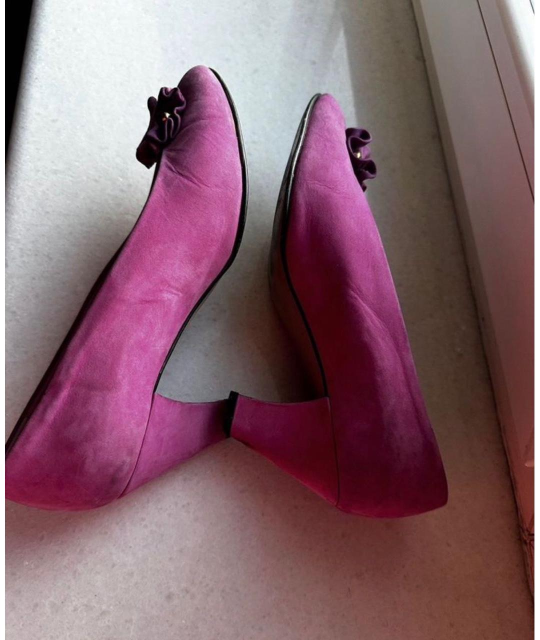 EMILIO PUCCI Розовые замшевые туфли, фото 4