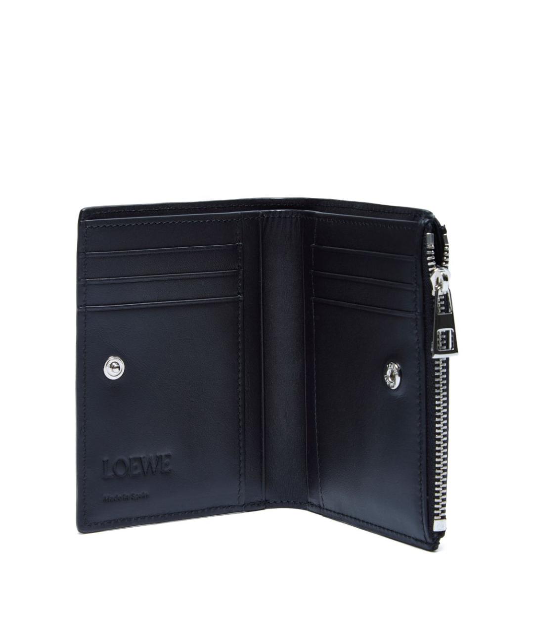 LOEWE Черный кожаный кошелек, фото 3