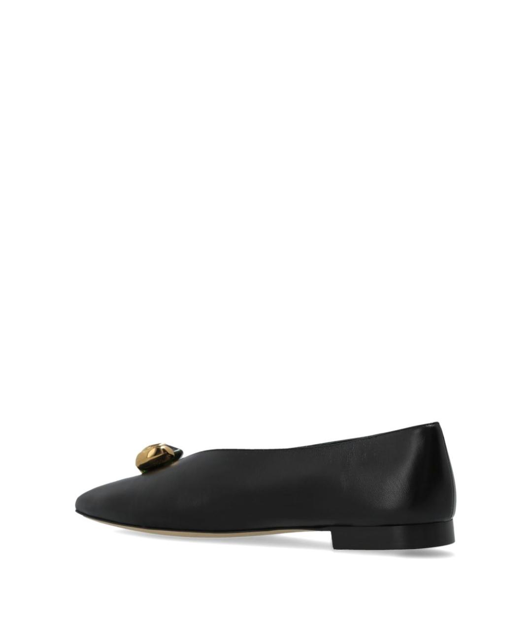 JIMMY CHOO Черные кожаные балетки, фото 6