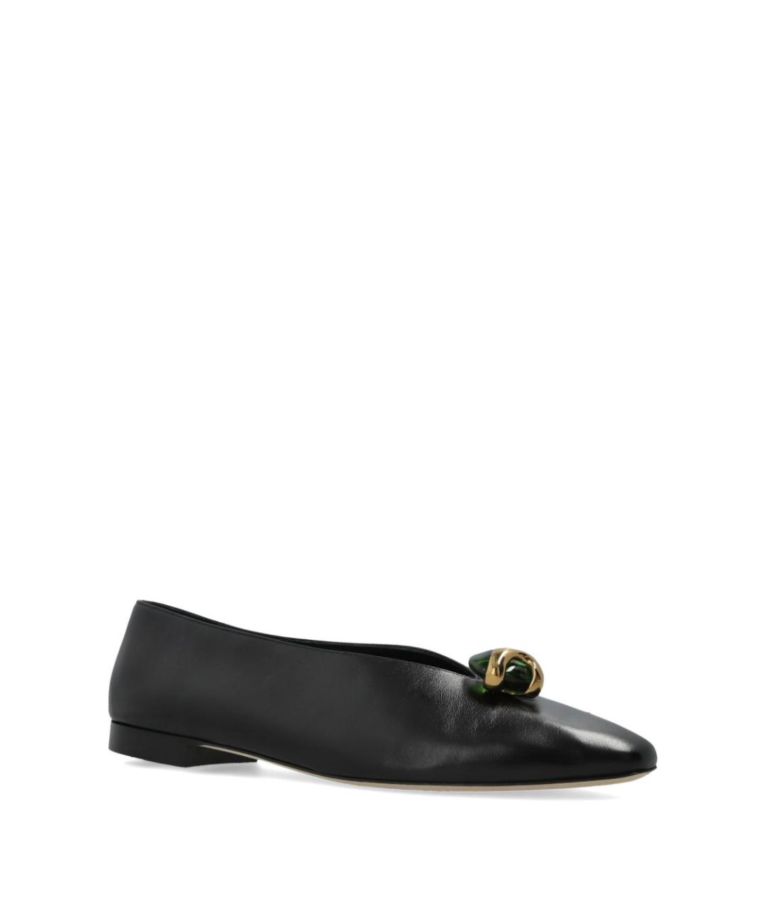 JIMMY CHOO Черные кожаные балетки, фото 3