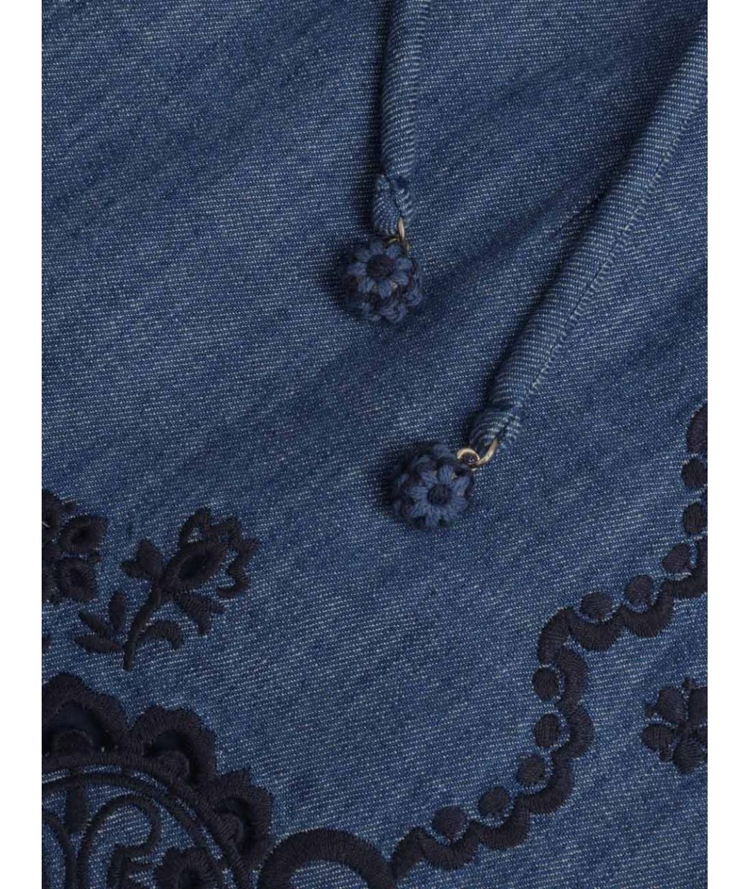 ZIMMERMANN Синие деним шорты, фото 2