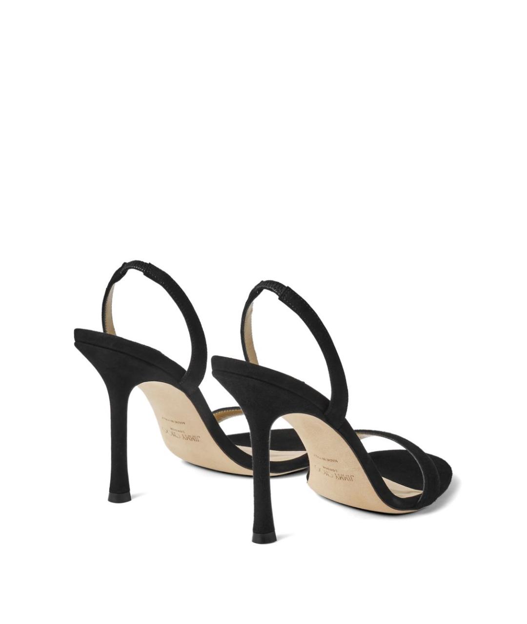 JIMMY CHOO Черные замшевые босоножки, фото 5