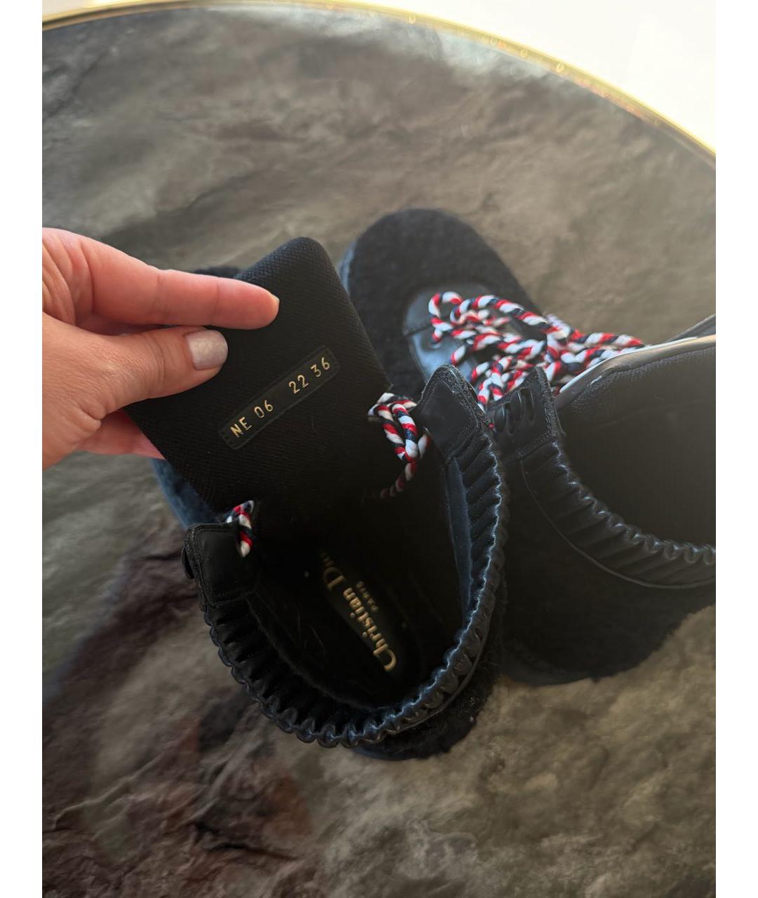 CHRISTIAN DIOR Черные ботинки, фото 3